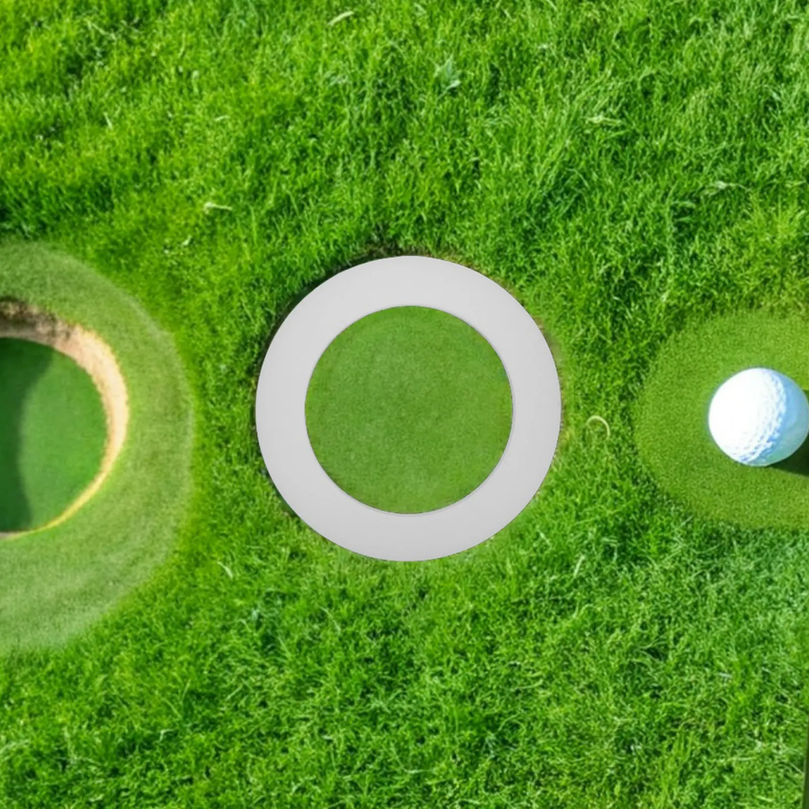 

2Pcs Golf Putting Cup Ring Set Portable Indoor Outdoor Practice Hole Reducer Ergonomic Putter Training Aid for Accuracy Skill