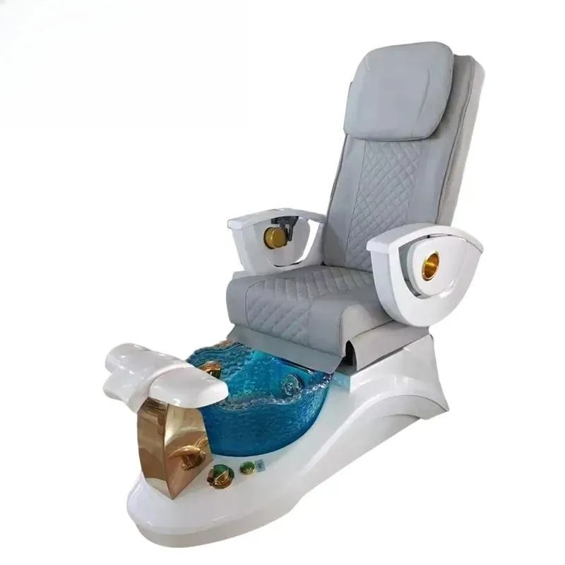 Luxury PU Leather Pedicure Chair with Massage for Beauty Spa Furniture Wholesale Aesthetic Design Comfortable Seating