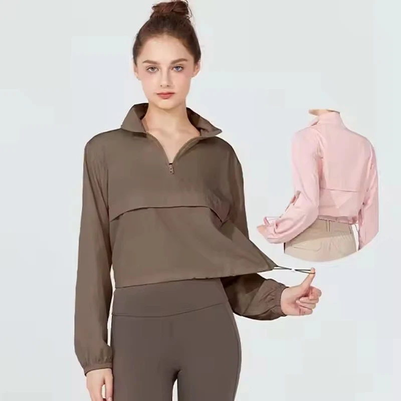 معطف خارجي من Cocolotus 2025 مقاوم للرياح ومقاوم للماء ونمط ترفيهي رفيع للنساء ملابس رياضية فضفاضة بأكمام طويلة OT13 #6