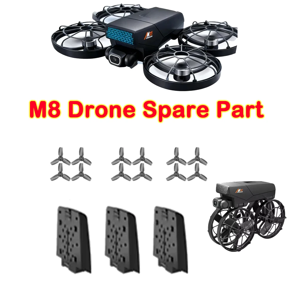 M8 GPS VR 8K Drone Original Spare Part M8 Battery Part / Propeller Blade Maple Leaf Part M8 Dron Accessory