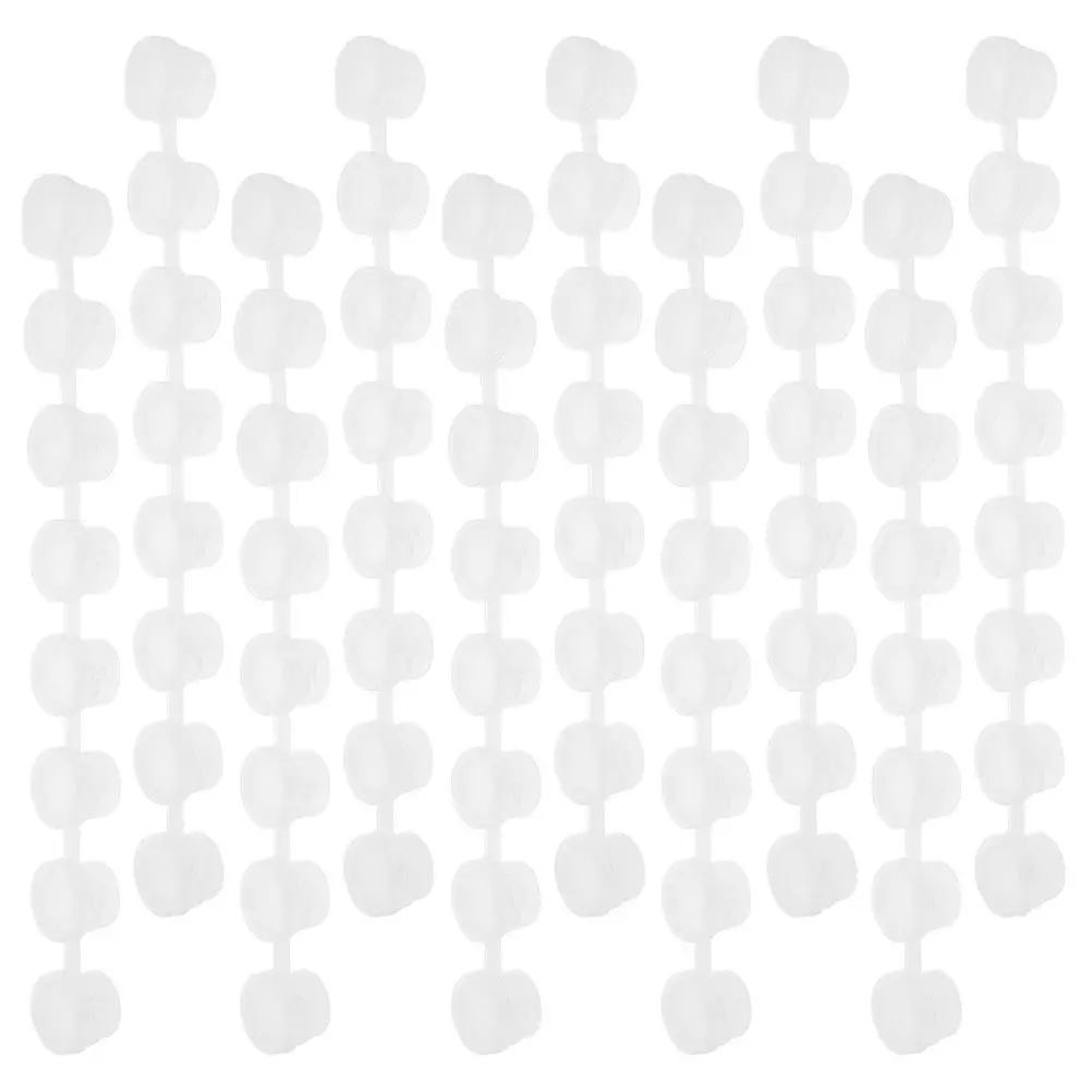50Pcs Pigments Storage Containers Clear Plastic Strips Set Durable Leak Proof Lids for Watercolor Cosmetics Beads