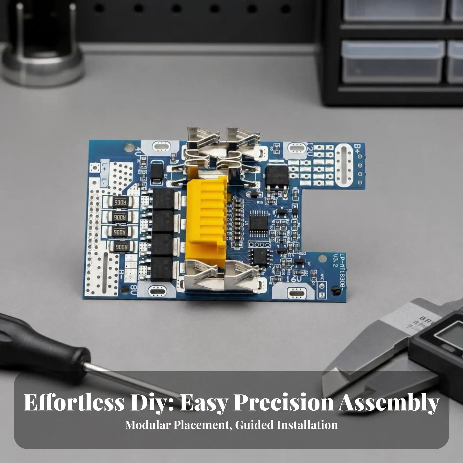 Durable Industrial Housing for Makita 18V Battery Rebuild with PCB Board and Connector Block Shell