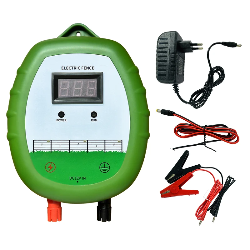 

12V Solar Electric Fence Energizer Portable Power Charger,Fencing Controller for Cattle Horses Livestock Animals