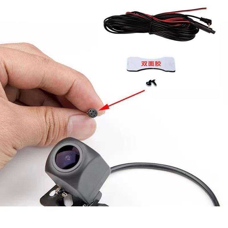 Dashcam reverse image 4 pin 1080P HD waterproof wide Angle reverse camera full screen streaming media dashcam