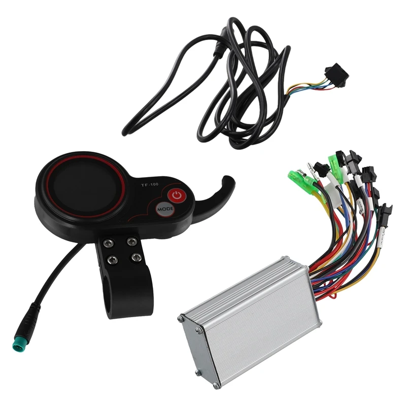 

TF100 LCD Display Dashboard 5PIN+36V/48V 350W Controller Kit For Electric Scooter Electric Bicycle