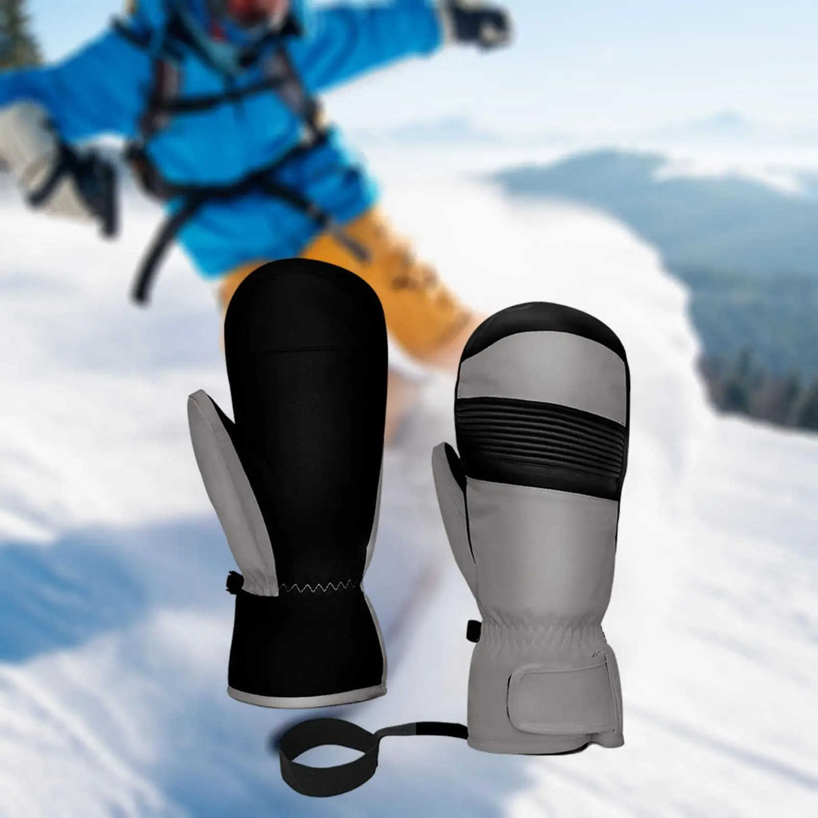 Rękawice narciarskie 1 para Lekkie Przenośne Wygodne Uniwersalne Rękawice snowboardowe Ciepłe rękawice do biegania na zimną pogodę Jazda na rolkach