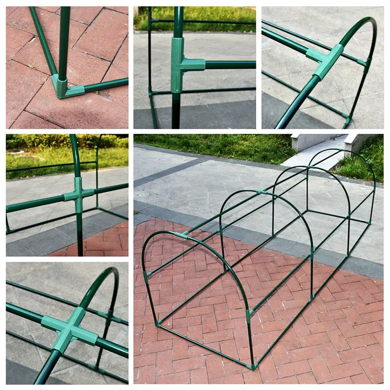 19mm Greenhouse Frame Building Joints Garden, Plant Support Two-Way Three-Way Four-Way Connectors Fixed Accessories 2/5/10 Pcs
