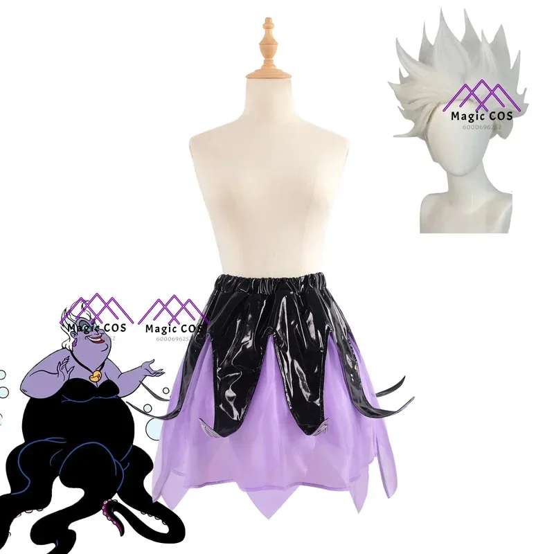 

Cartoon Mermaid Costume New Arrival Disguise Ursula Cosplay Fantasy Skirt Clothing Adult Women Exclusive Design Female Halloween