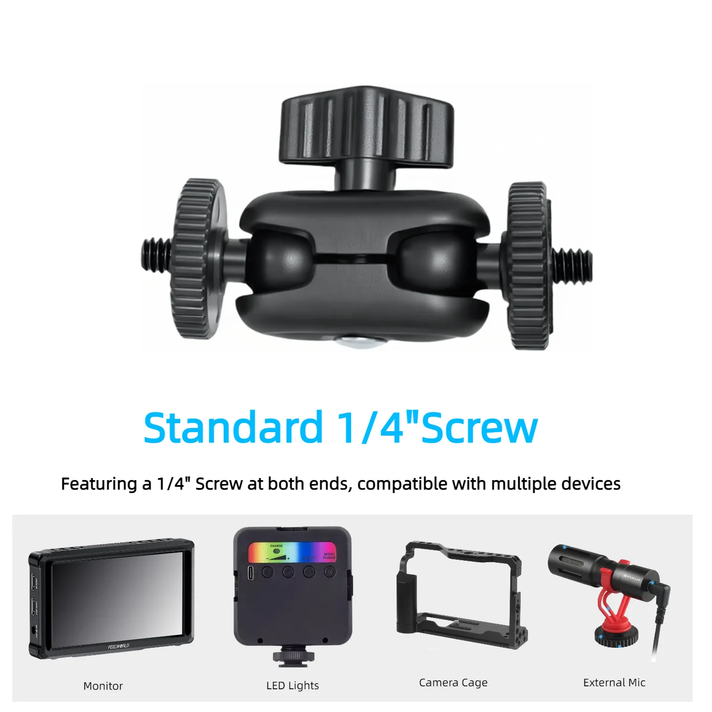 Double Ball Heads Magic Arm Wi - огляд і ціна Photography Video Lighting Kit With Adjustable Tripod Stand