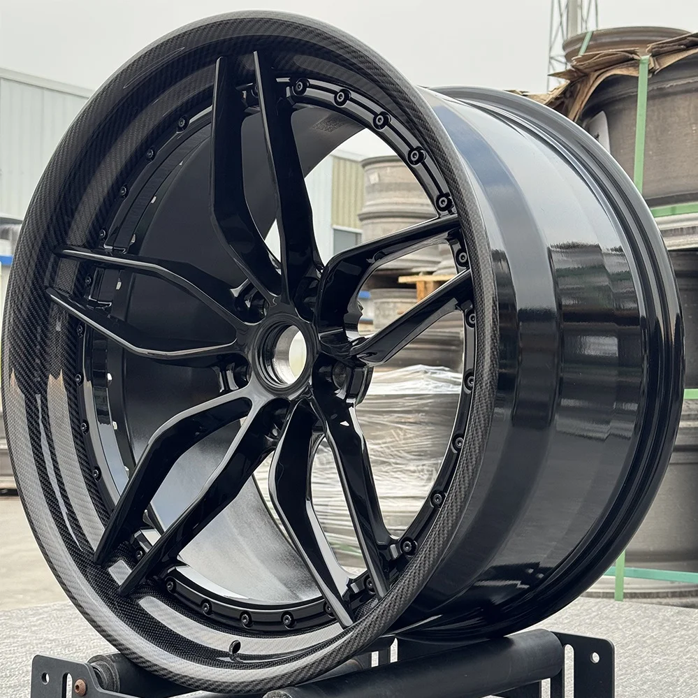Carbon Fiber Forged Car Wheel Rims Custom 18 19 20 22Inch 5X112 5x114.3 Concave Alloy Wheels for Passenger Car Upgrades