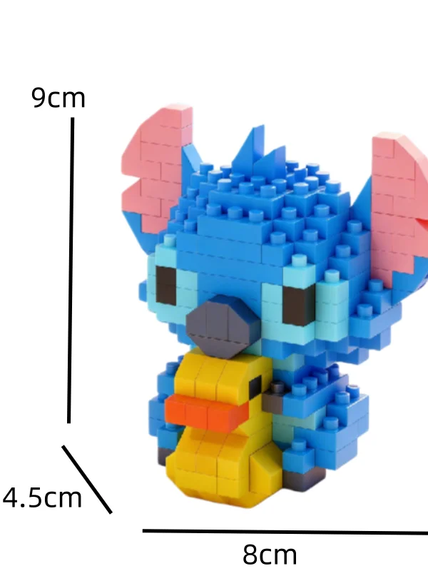 6cm High Particle Building Blocks Assembly Toys Mini Desktop Ornaments Room Decoration Halloween Christmas Anime Cartoon Kawaii