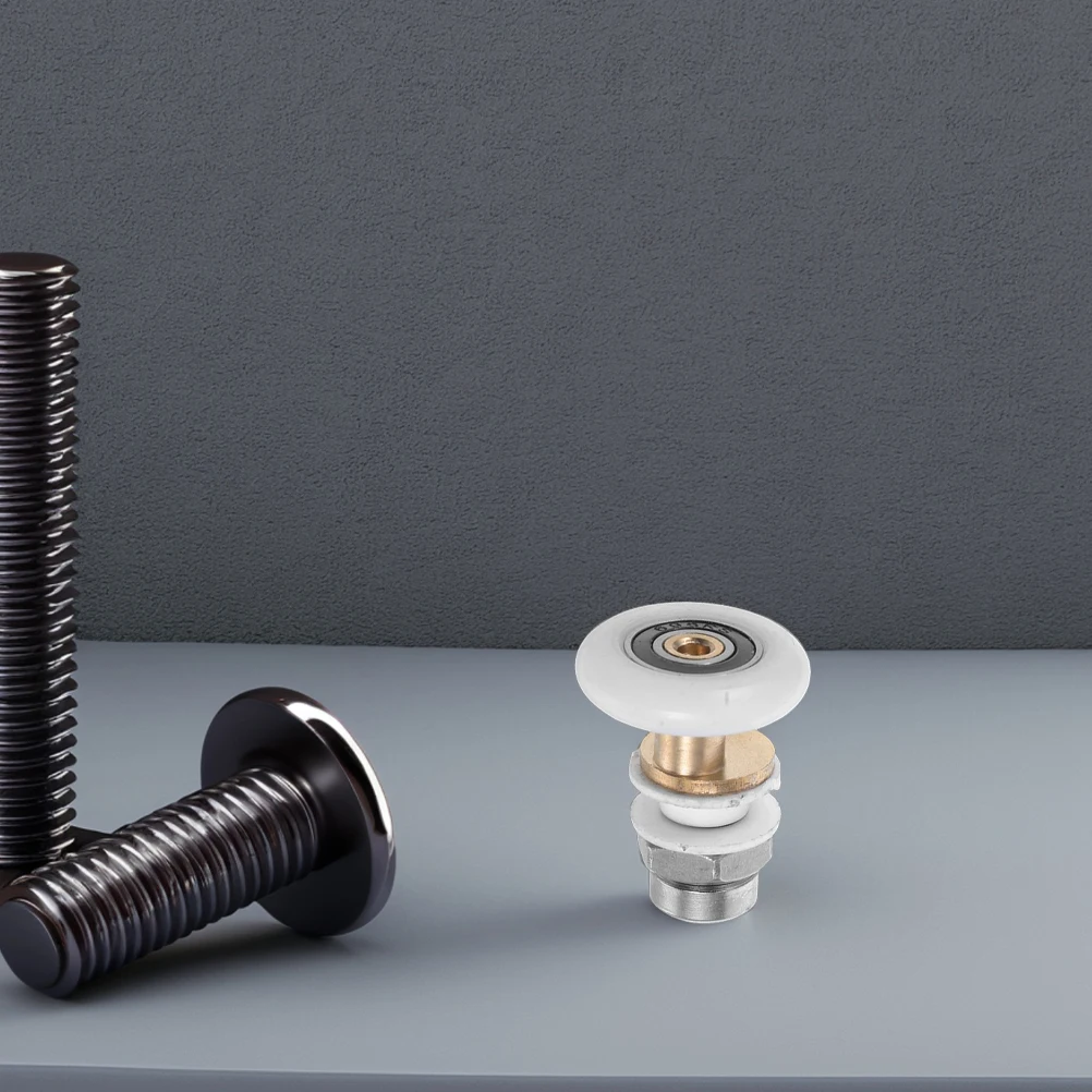 

2pcs Rollers 25Mm Glass Runners Bathroom Wheels Smooth Quiet Operation Easy Install Replacement Parts For Shower Screen Sliding