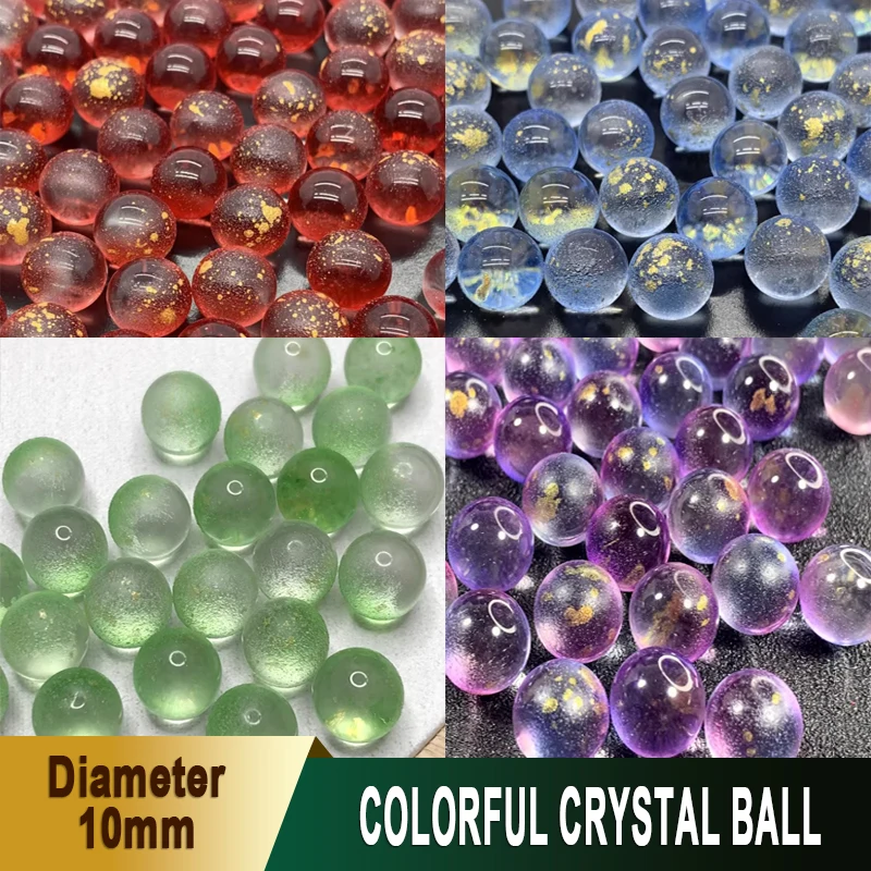 5/10/15-50PCS 10mm Colorful Crystal Toy Kids Crystal Balls Run Game Solitaire Toy Accs Vase Filler&Fish Tank Home Toy Gift DIY