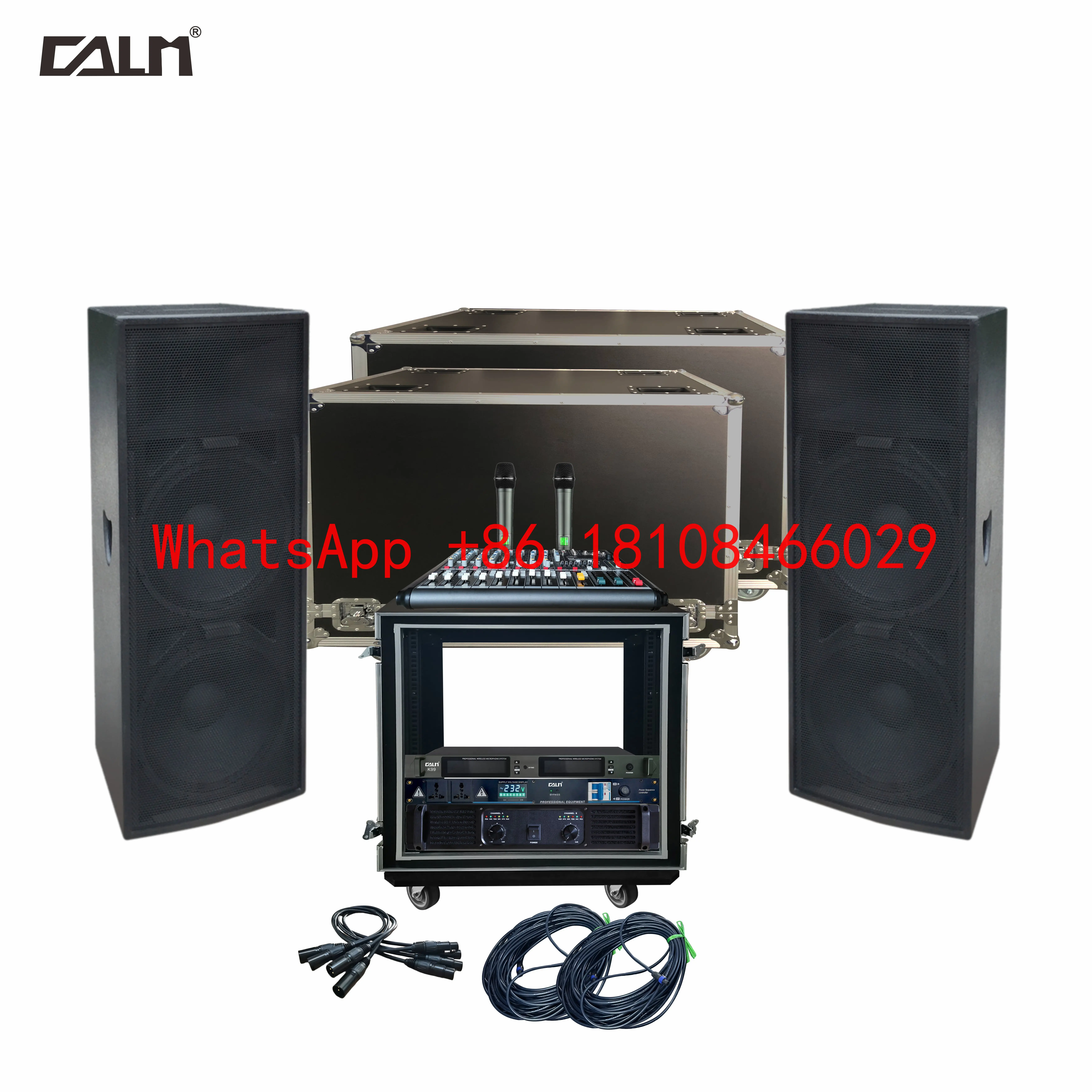 

Calm Pro New Model Indoor Outdoor Passive pa System Speaker Dual 15 Inch Full Range Speakers Set for Church M215*2
