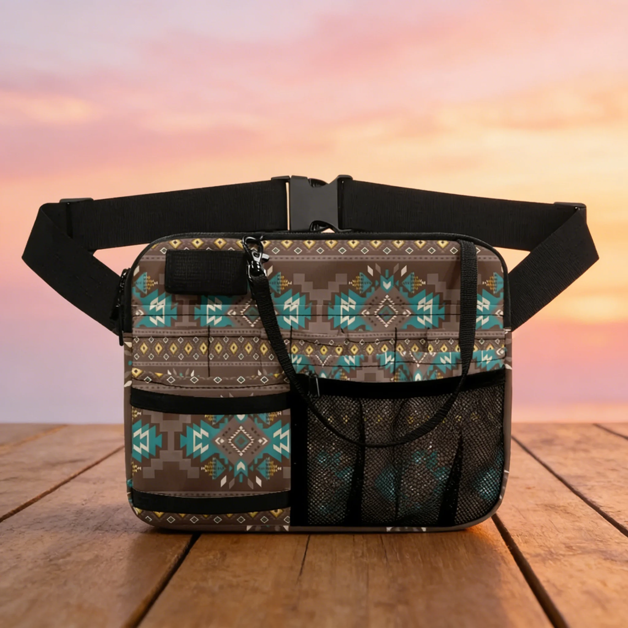Adorable Cartoon Nurse Waist Bag, Multi-Compartment Medical Belt, Adjustable Strap for Scissors, Pens & Medical Supplies