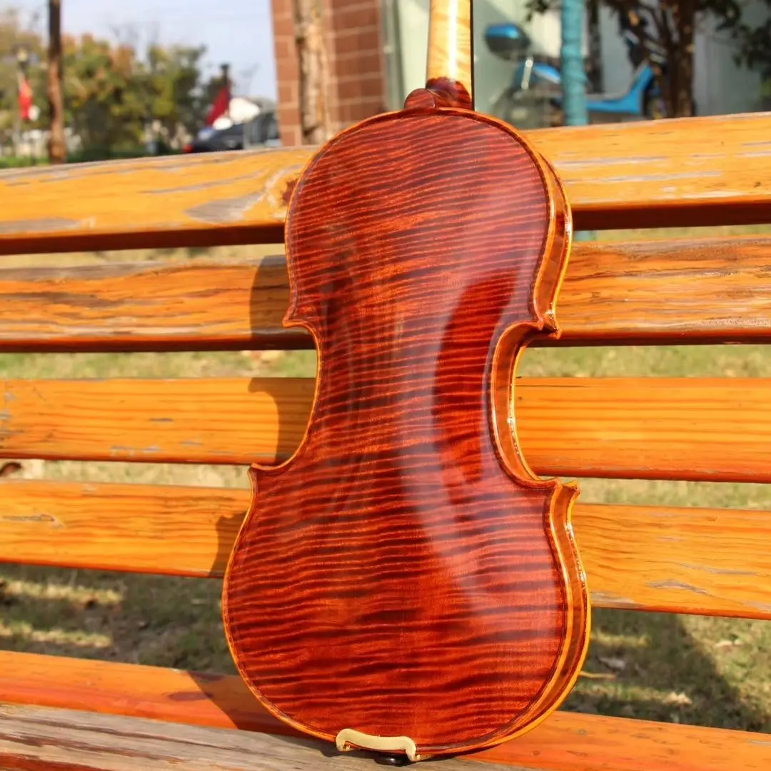 All European spruce 100% Handmade Violin strong tone ！Italian retro Oil Varnish Violin 4/4 Professional brown violino