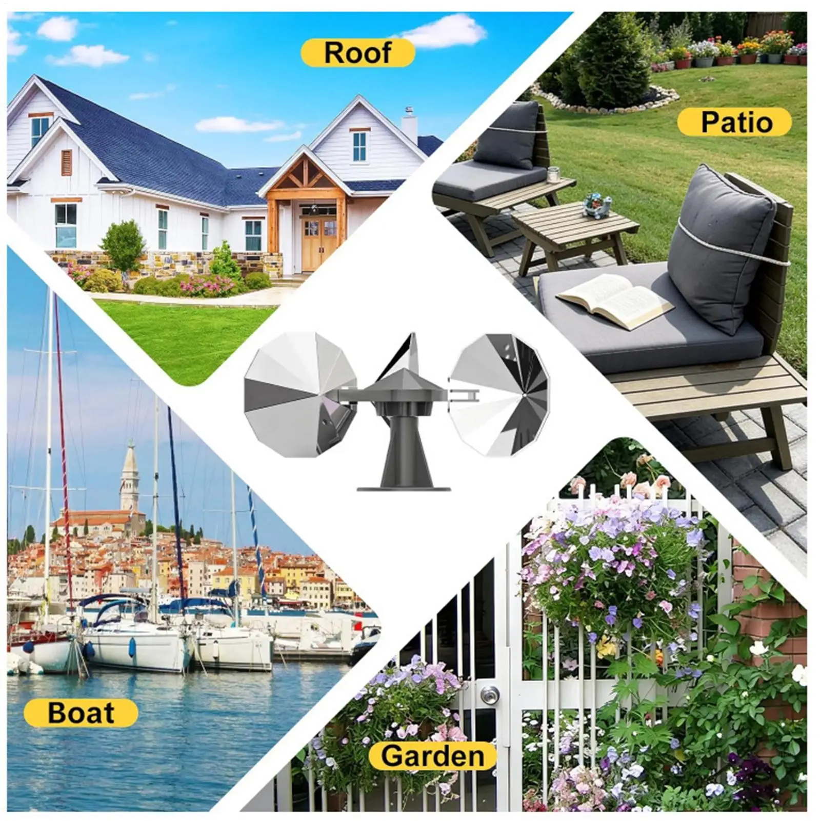 Bird Deflectors Sparrow Reflective Rotating Scare Device Bird Mirror Reflectors For Garden Outdoor Backyard Porch Patio Balcony