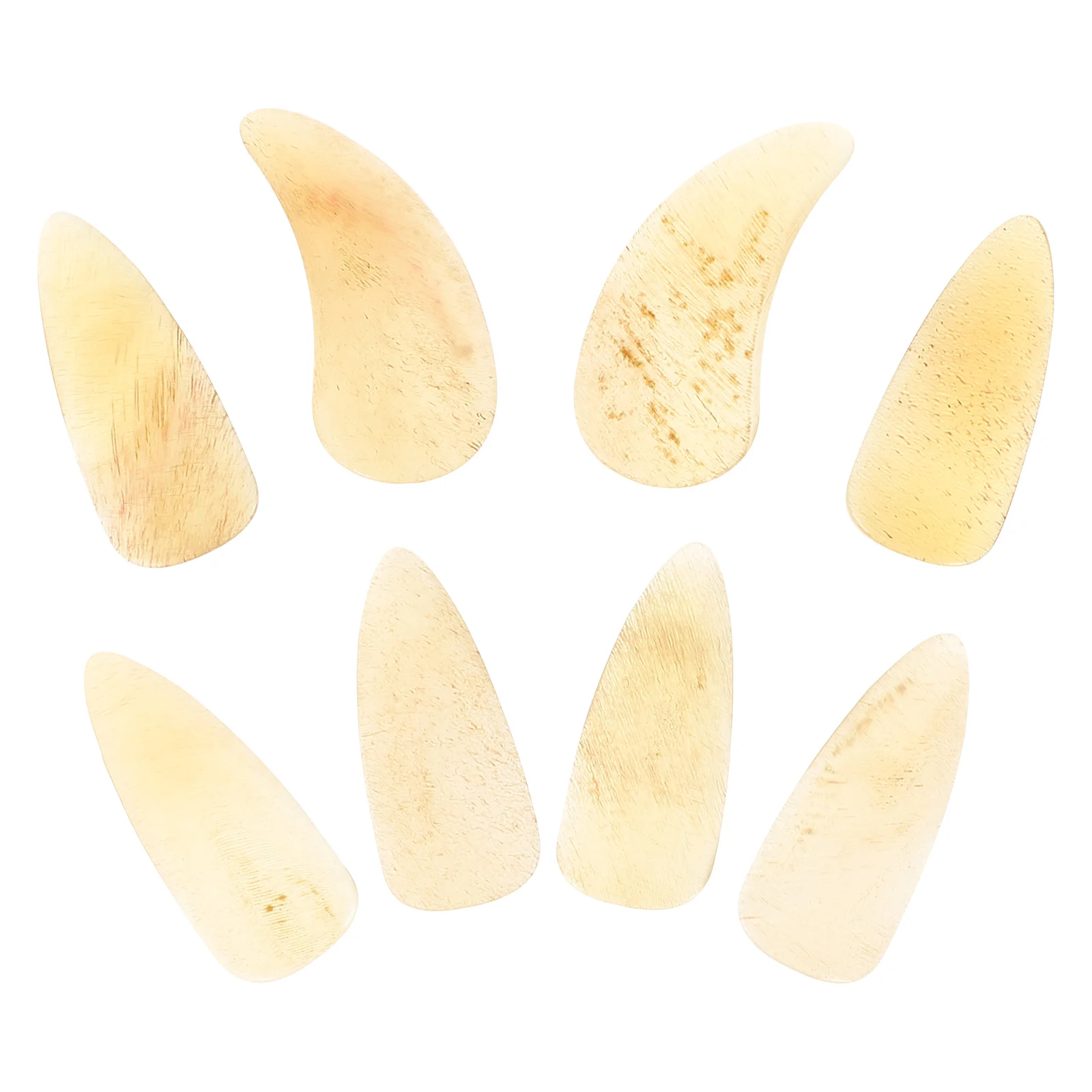 

8Pcs Exquisite Guzheng Nails Light Yellow Durable Comfortable Wear Finger Protection Smooth Design Guzheng Nails