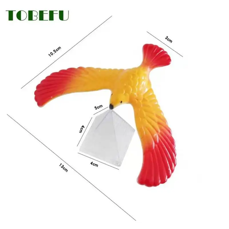 Tobefu Geweldig Grappig Balance Eagle Met Piramide Stand Thuis Bureau Decoratie Leren Novelty Gag Speelgoed Voor Kinderen Geschenken