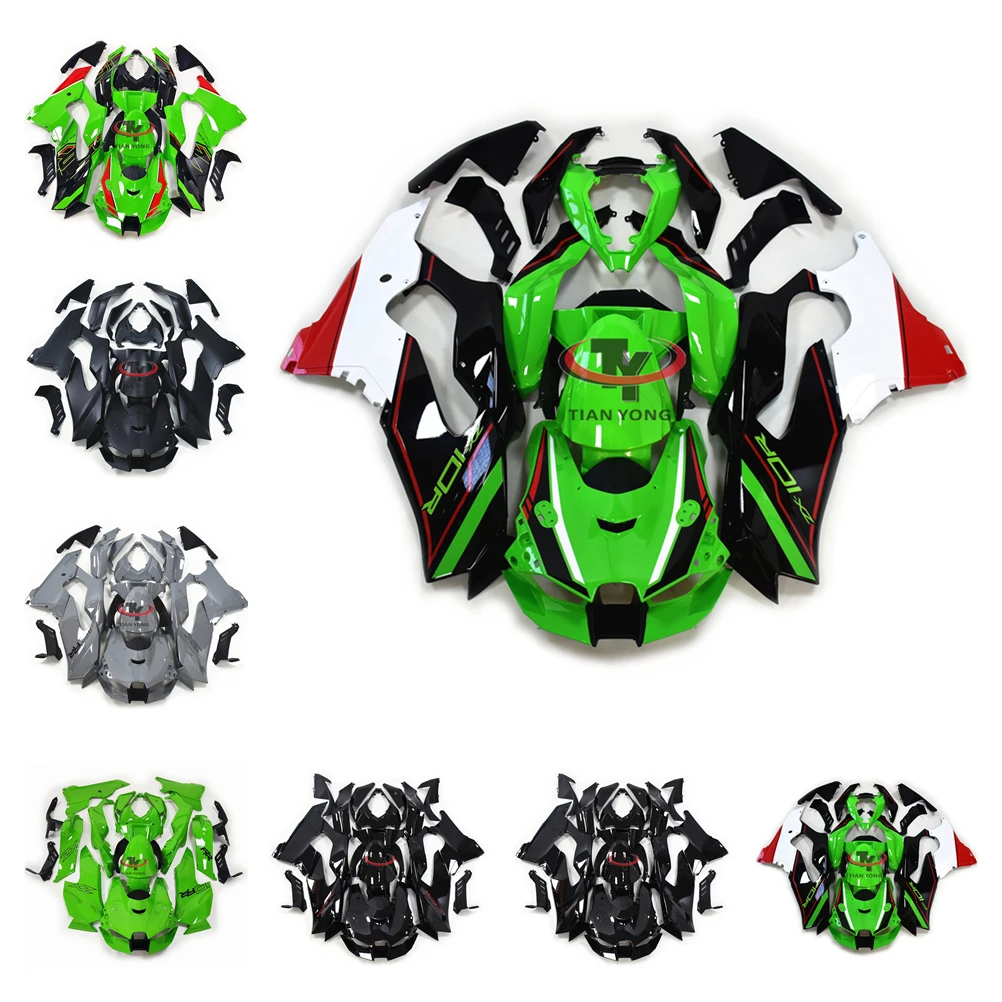 Bodywork Cowling Injection Green black cement gray Motorcycle For Kawasaki ZX10R 2021 2022 2023 2024 ZX 10R Full Fairing Kits