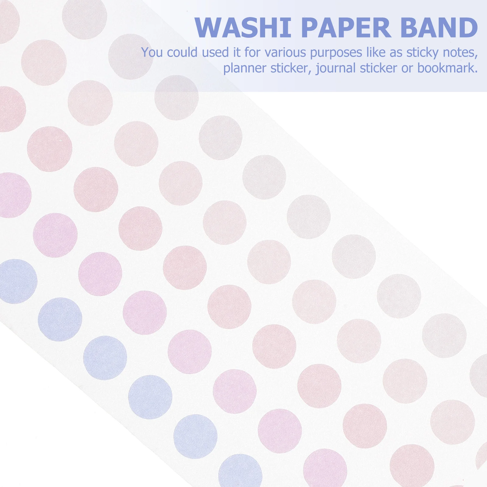 

2Pcs Washi Tape Coil Basic Color Planner Stickers Premium Journal Paper Band Durable Eco Friendly No Harmful