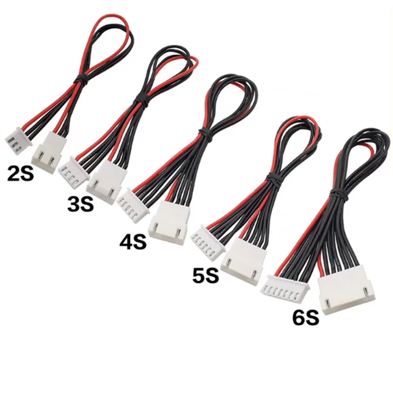 JST-XH 2S 3S 4S 5S 6S 7S 8S LiPo Battery Balance Charger Plug Line Extension Cord Wire Balancer Connector Cable 10/20/30CM 22AWG
