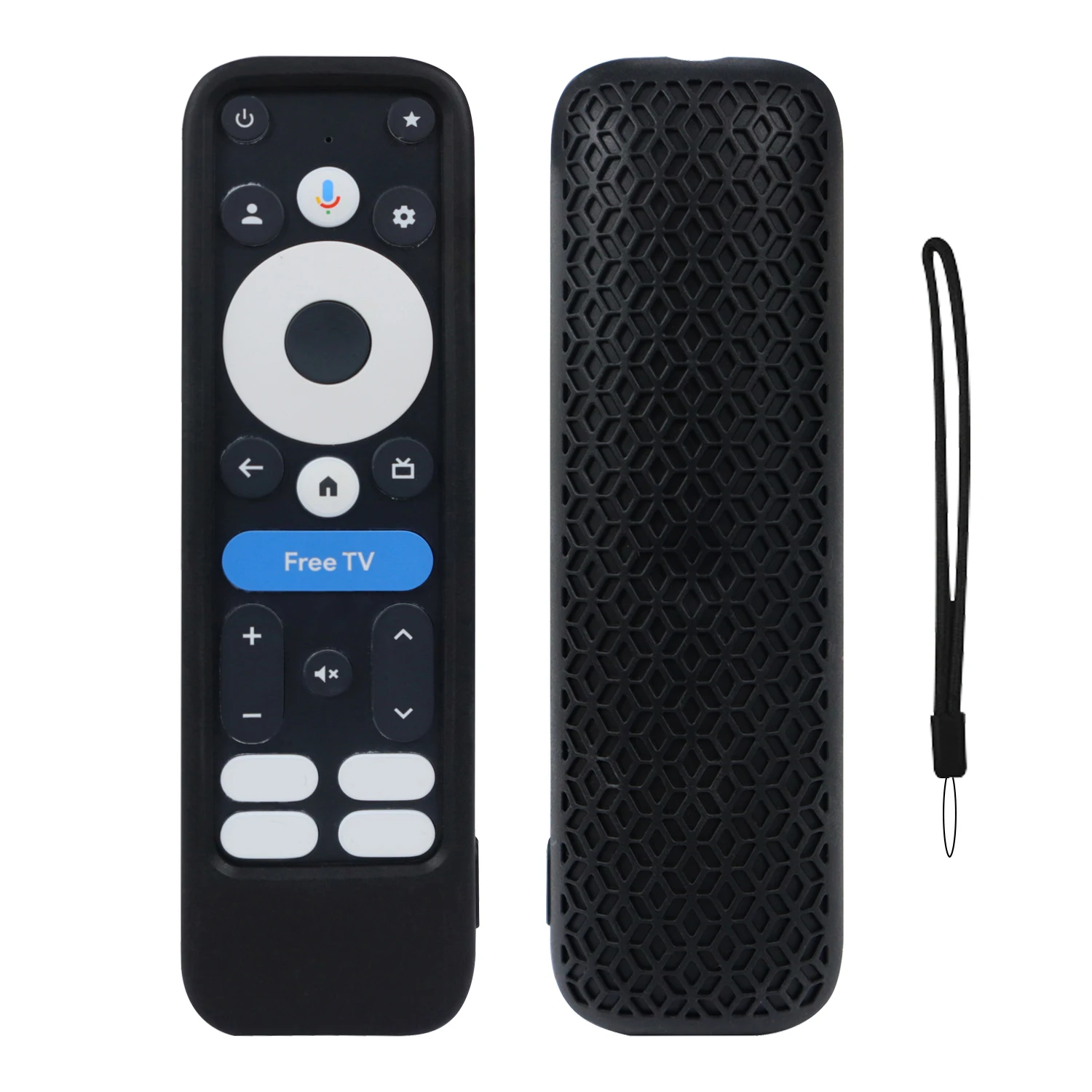 Soft Silicone Protective Cover for Onn Google TV 4K Pro 2024 Non-Slip Texture Shell Protector
