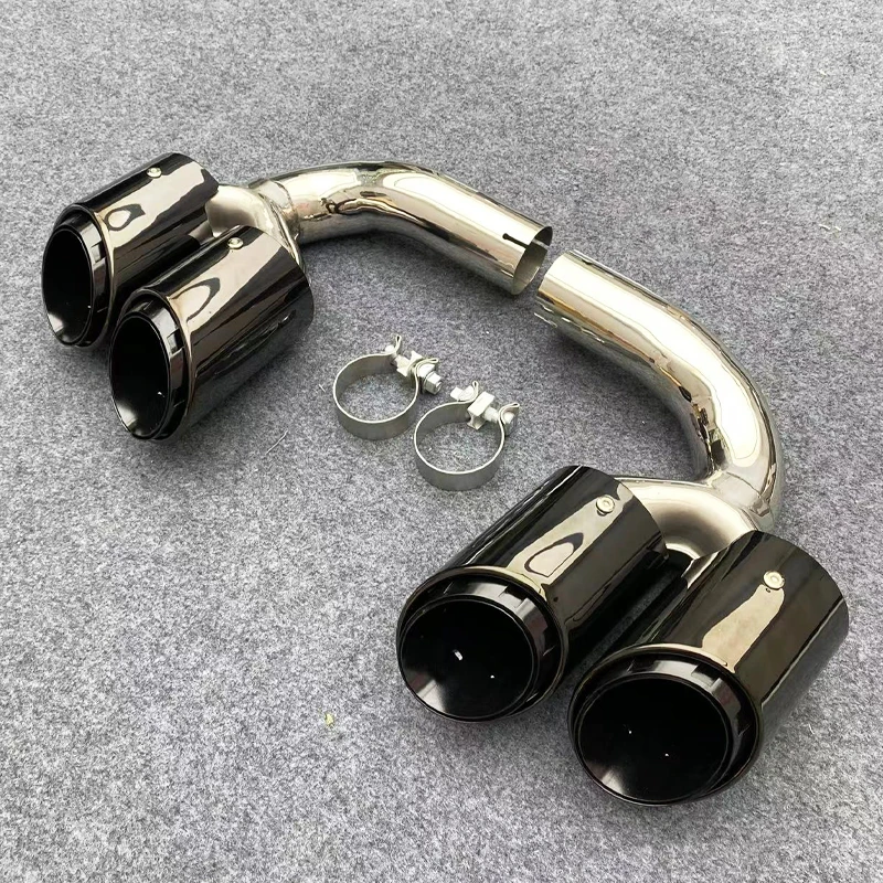 Automobile Stainless Steel Car modified Exhaust Pipe Tail Throat Muffler for Porsche Cayenne 9Y0/9YA 2018-2023