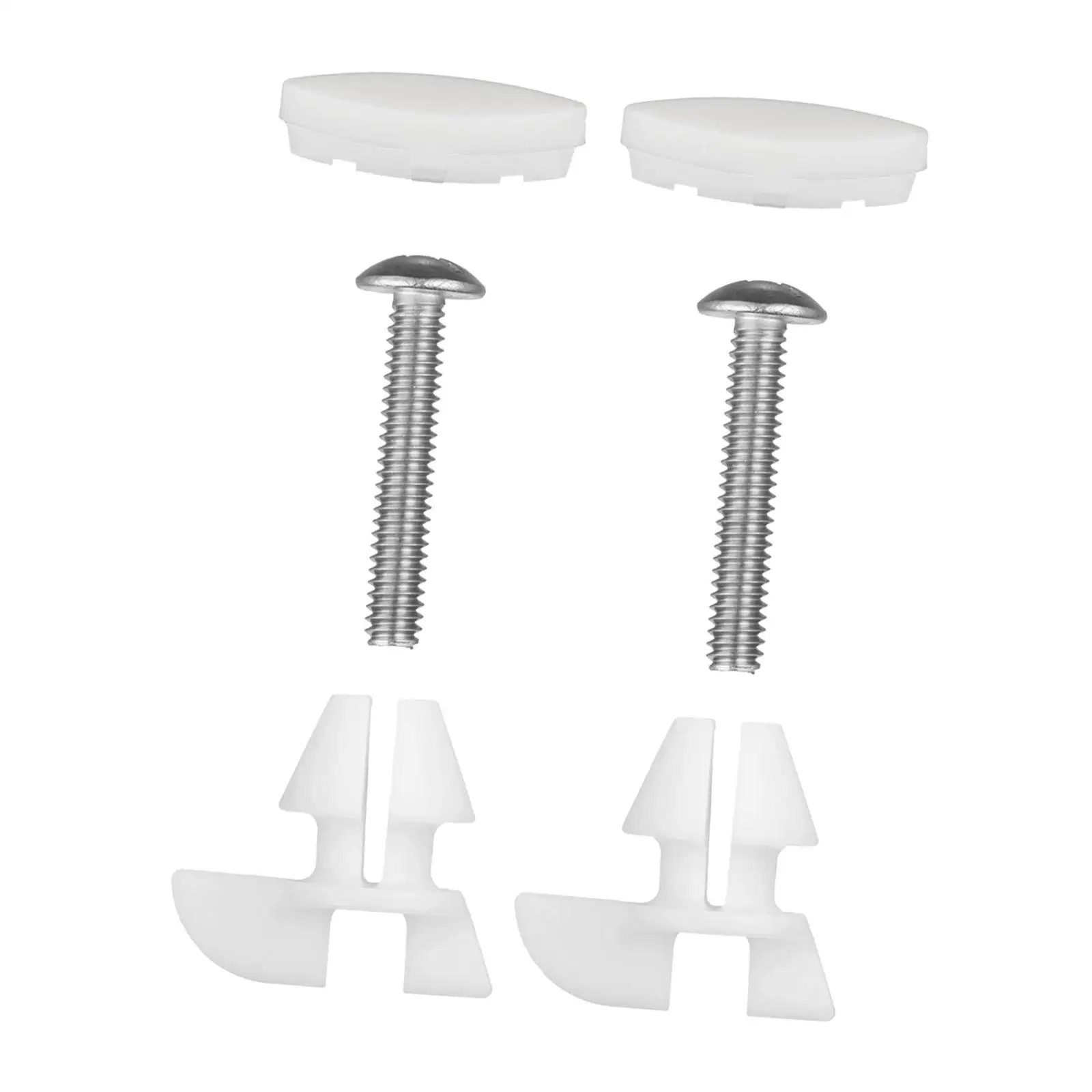 

Ограничители и болты для сиденья унитаза, снижающие шум, противоскользящие, простая установка, запасные части: 2 ограничителя, 2 винта для 1236365 1133024