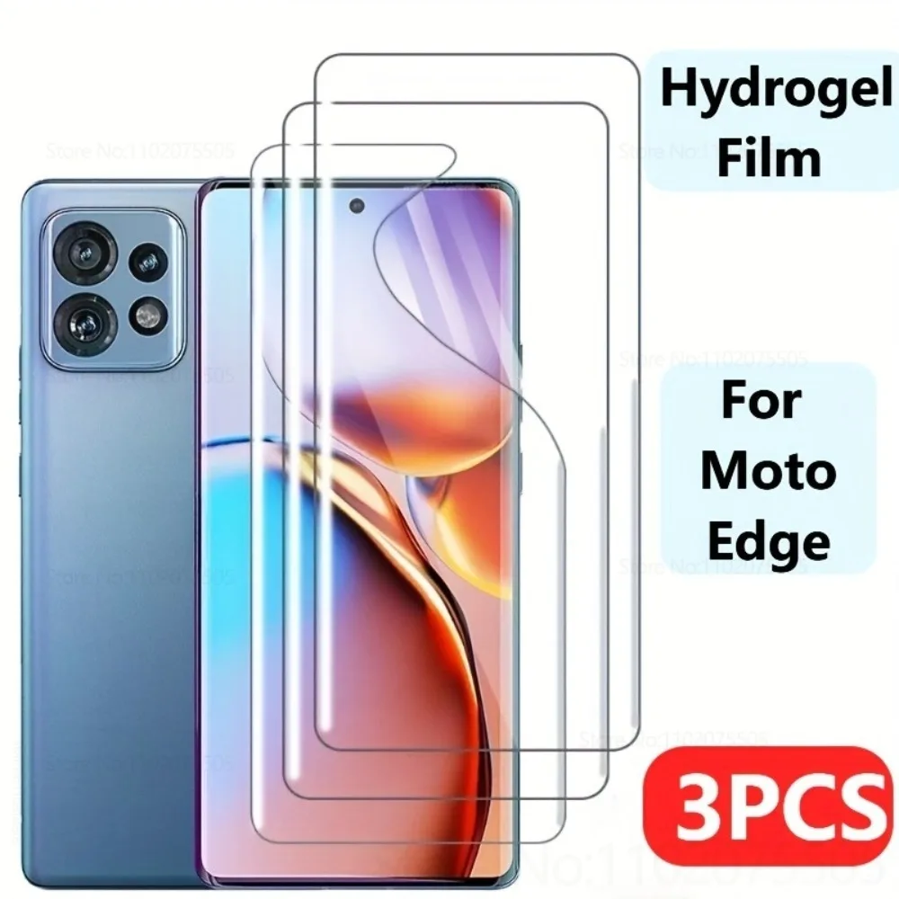 

3 шт. гидрогелевая пленка HD для Motorola Moto Edge 50 Ultra 50 Pro 60 Pro с полным покрытием, защитная пленка для экрана 50 Fusion 40Pro 30 Fusion Neo