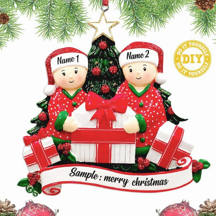 Christmas Tree Hanging Gifts New Year 2024 Home Decoration DIY Personalised Home Christmas Decorations