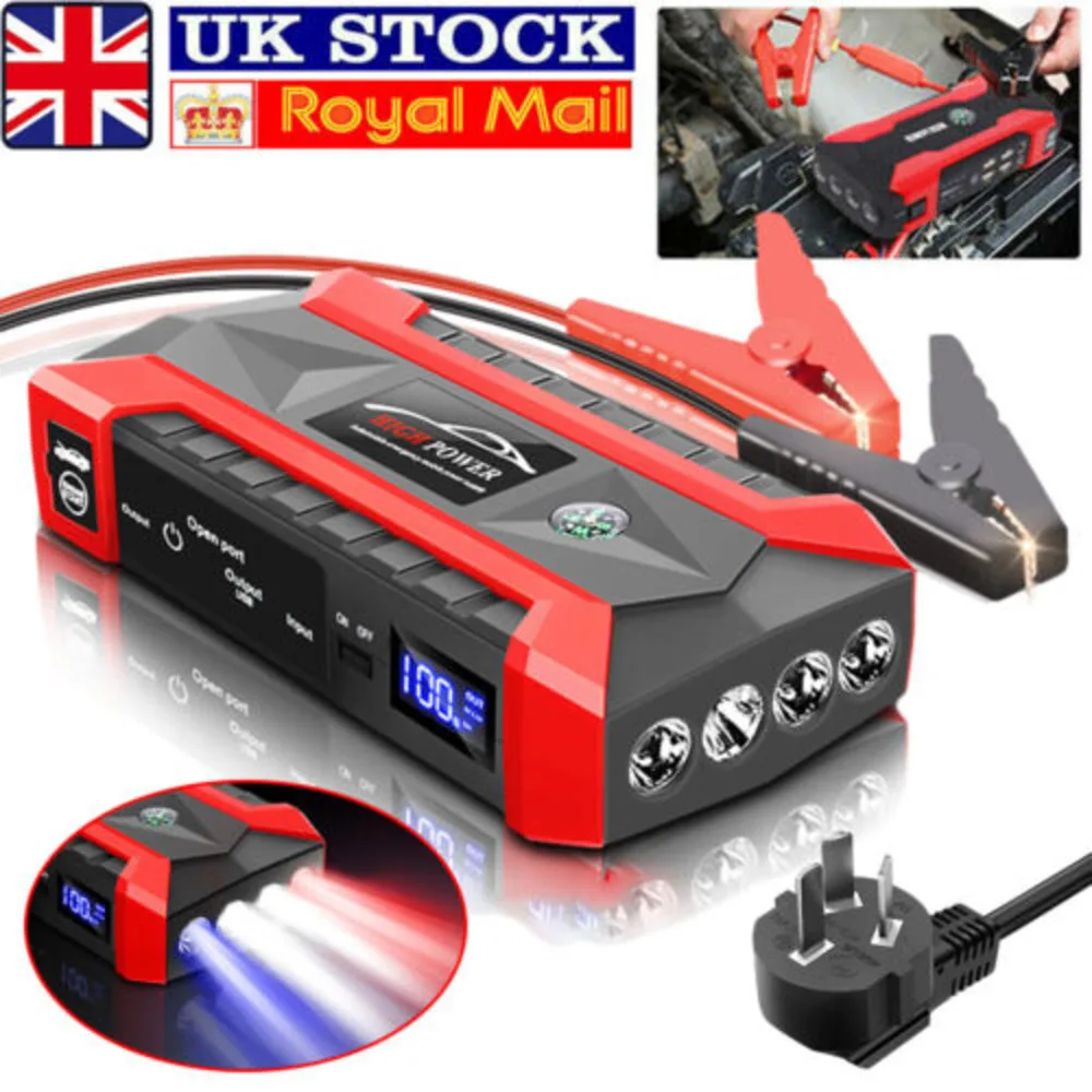 99800Mah 12V Car Jump Starter Booster Battery Fast Charger Emergency Power Bank