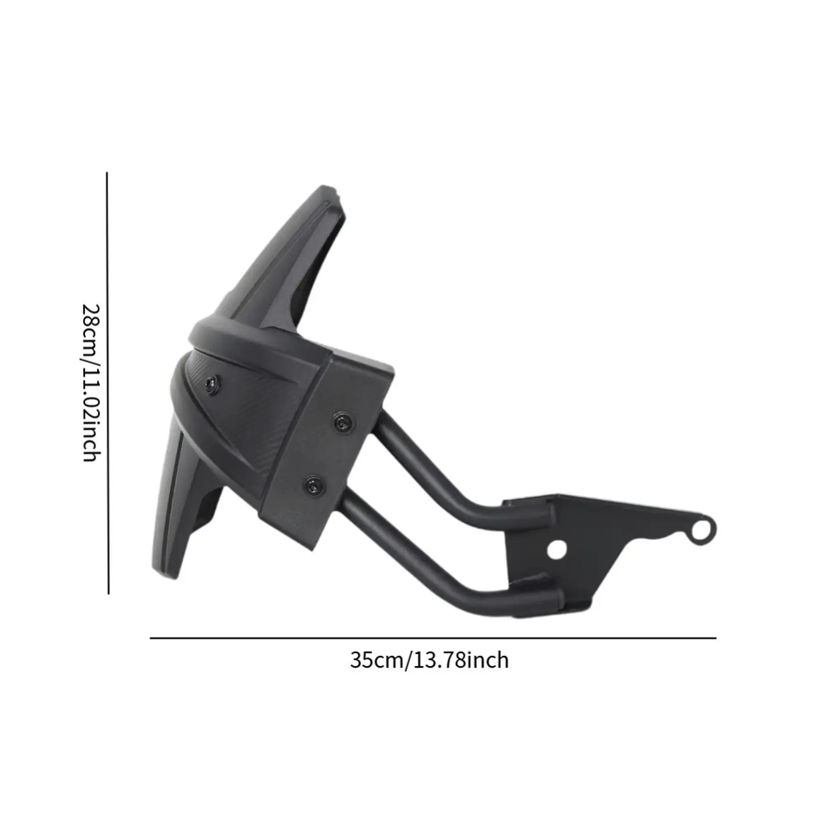 

Motorcycle Mudguard Black Rear Fender Splash Guard ABS PP Material Accessory for 368G Optimal Protection