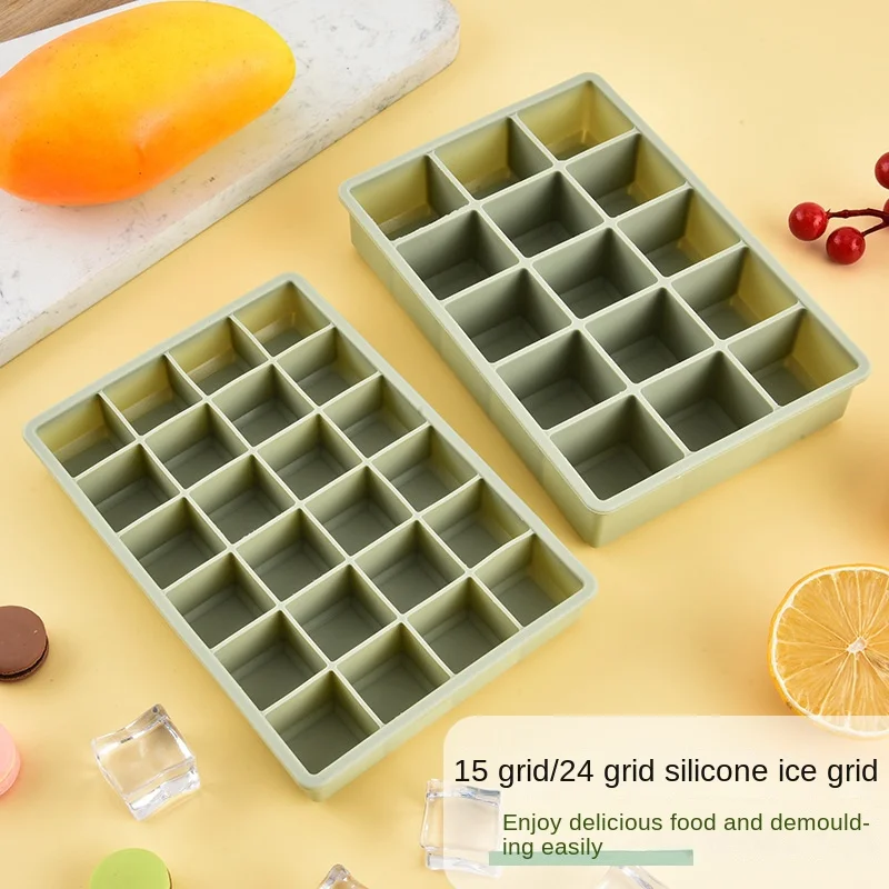 Silicone ice grid, summer heat relieving, kitchen utensils, silicone ice grid, 24 grids, silicone ice grid
