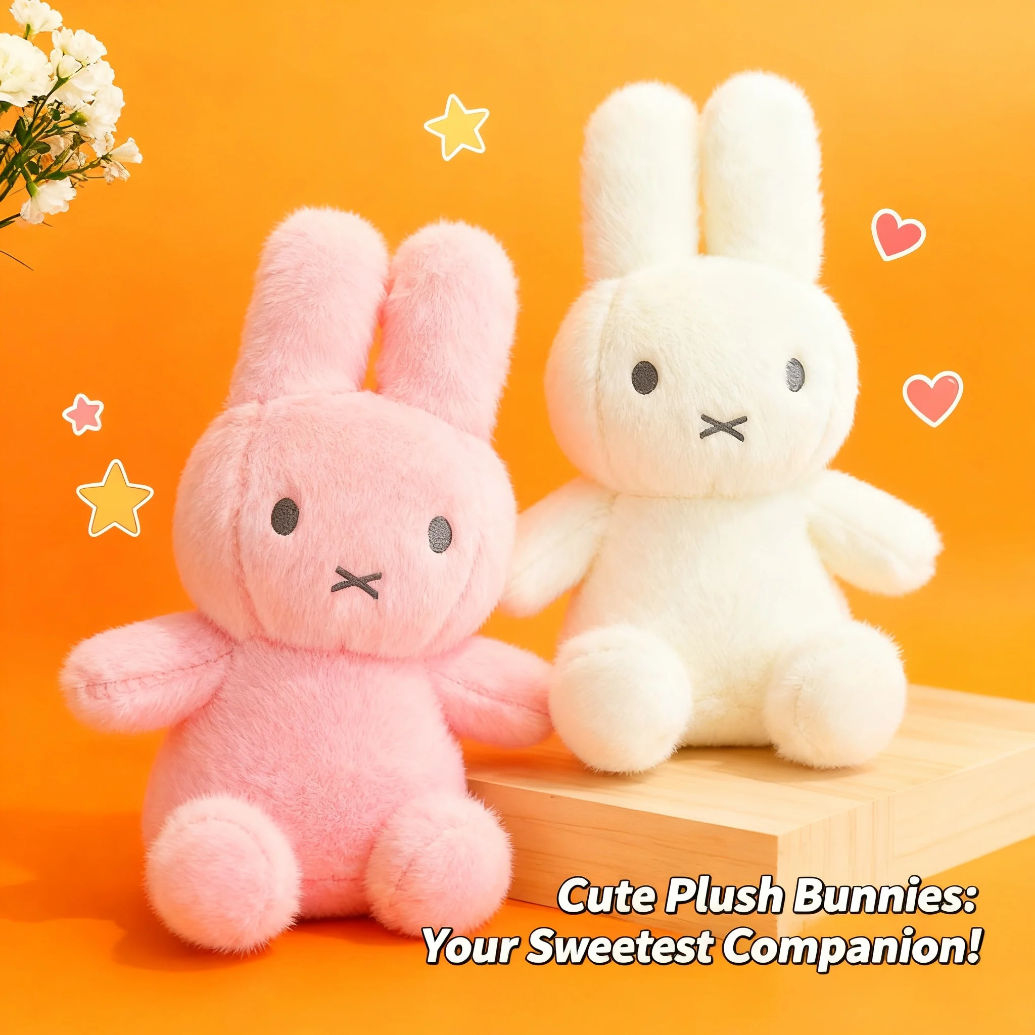 

New Cute Miffy Plush Toy Bunny Stuffed Animal Doll Soft Rabbit Gift For Girls Kids Wholesale