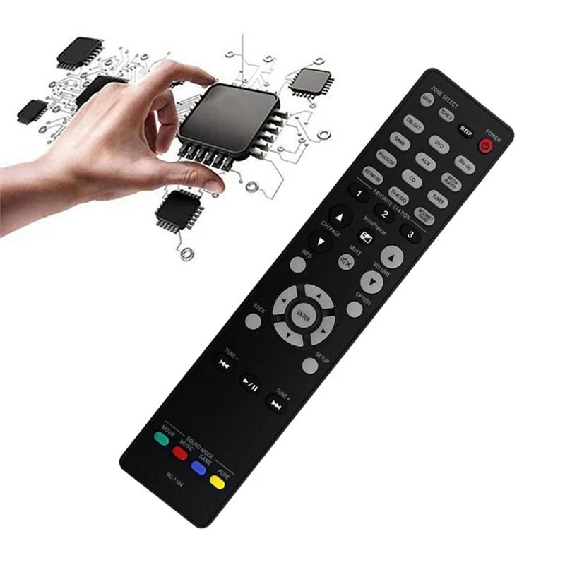 Replace RC-1184 Remote Control For Denon AV Audio Video Receiver AVR-X3000 AVRX3000 Durable Easy Install Easy To Use