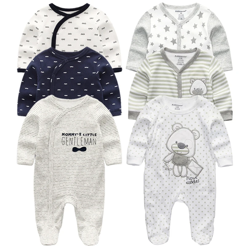 Newborn Baby winter clothes 3pcs baby boys girls rompers long Sleeve clothing roupas infantis menino Overalls Costumes