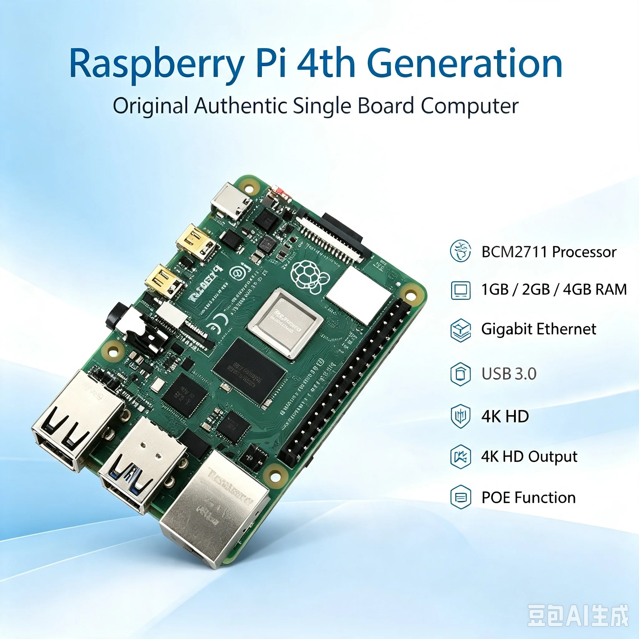 Raspberry Pi 4 Model B 8GB Development Board Linux Kit 2GB 4GB