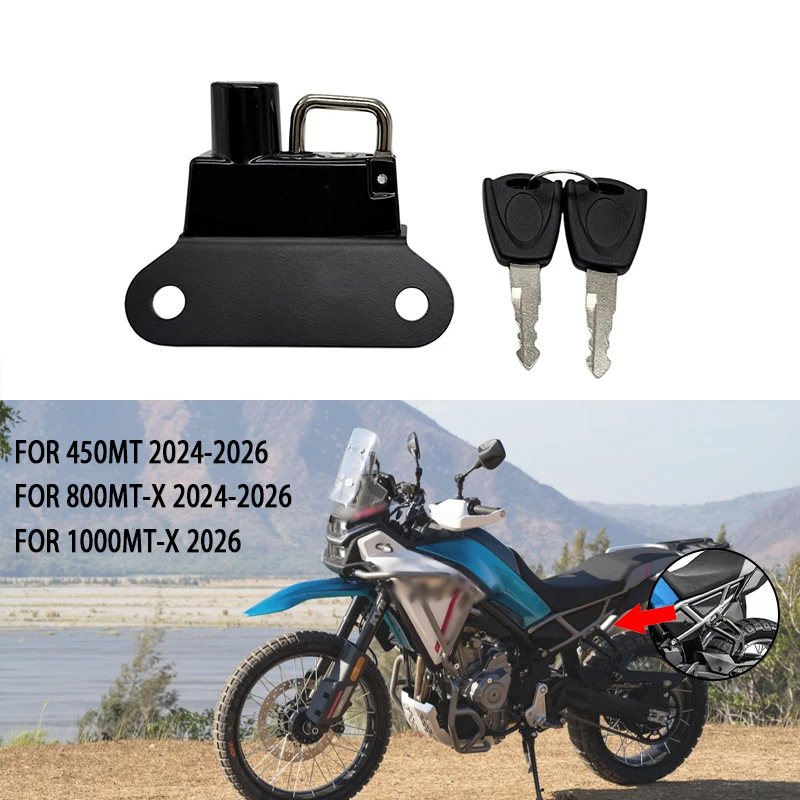 FOR CFMOTO 1000MT-X 800MT-X 450MT Motorcycle Helmet Lock Mount Hook Side Anti-theft Security MT450