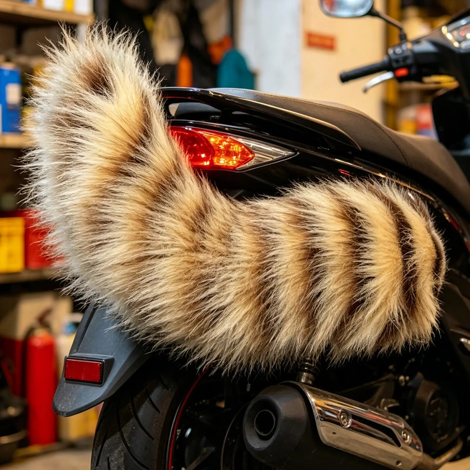 

Electric Cosplay Tail Auto Exterior Decor Remote Control Car Tail For Riders Bikers Daily Rides Long Tours Stage Performance