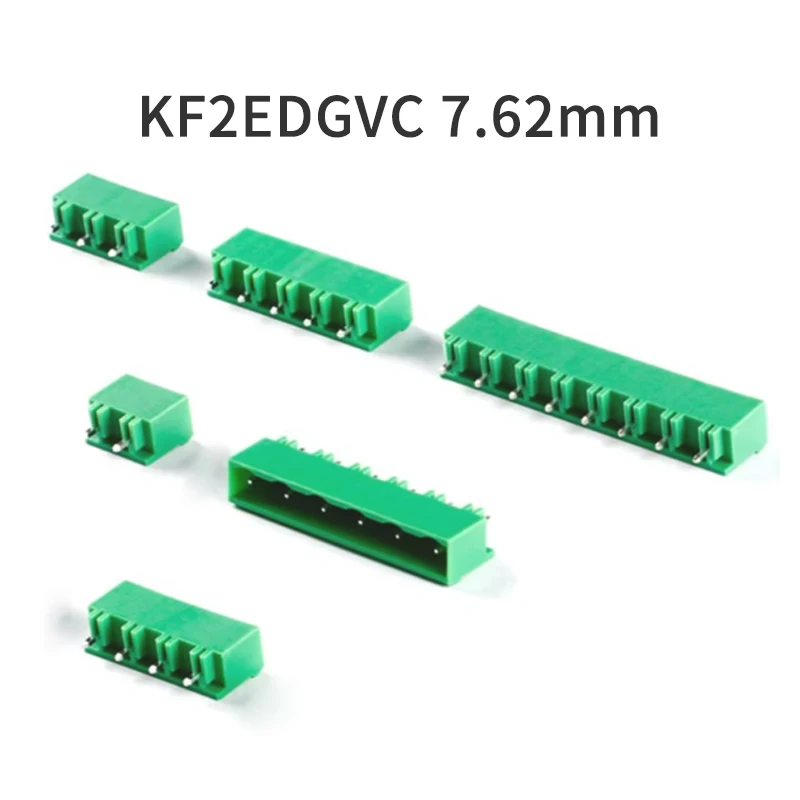 10 Pieces KF2EDGVC 7.62 - 2P 3P 4P 5P 6P 8P Pluggable Connector Terminal Block 7.62mm Pitch 2EDGVC