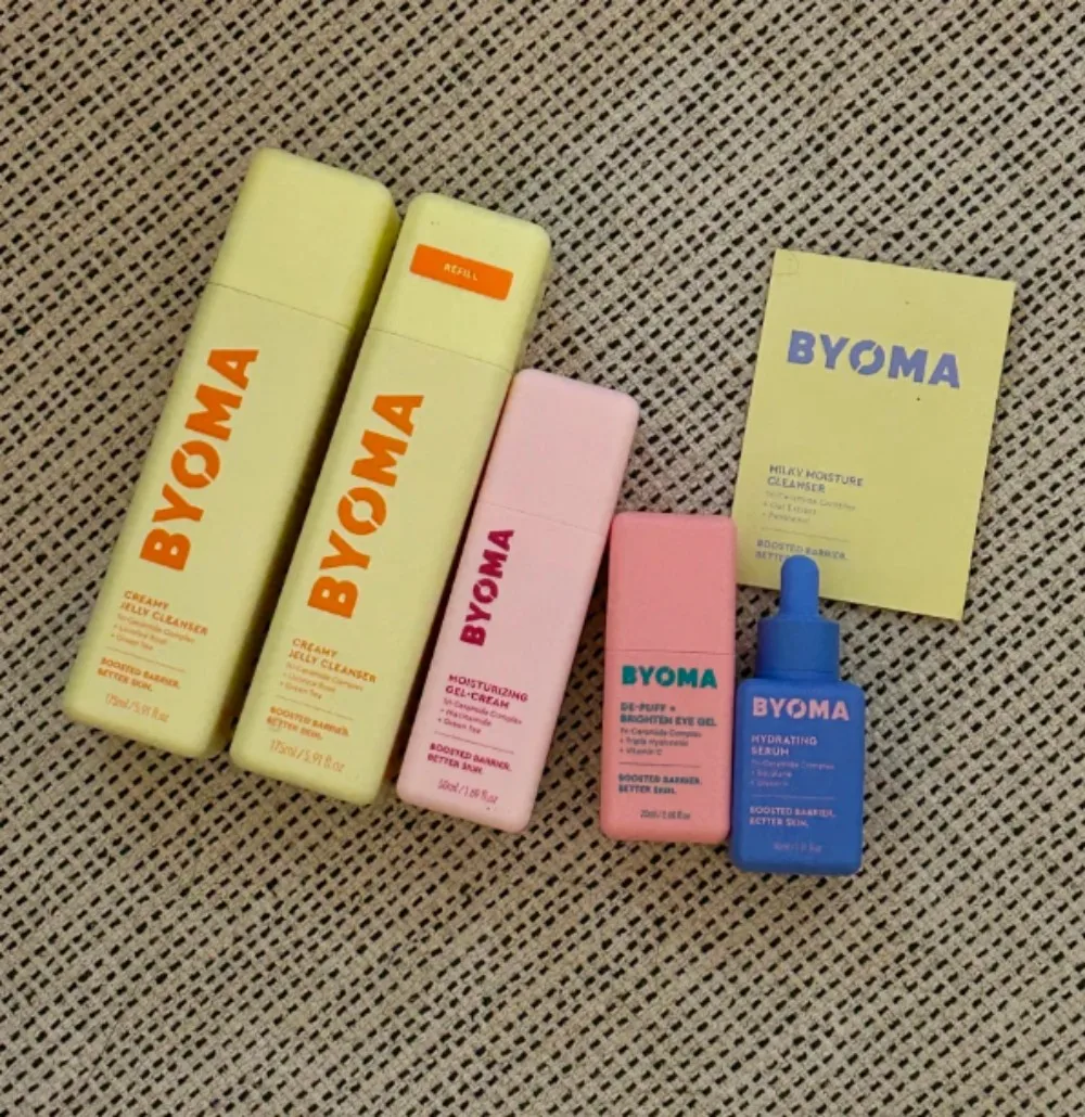 INS HOT BYOMA Barrier Repair Kit - Hydrating Recovery Oil Serum Gel Cream Instant Radiant Anti-Wrinkle Daily Skin Care For Women view 3