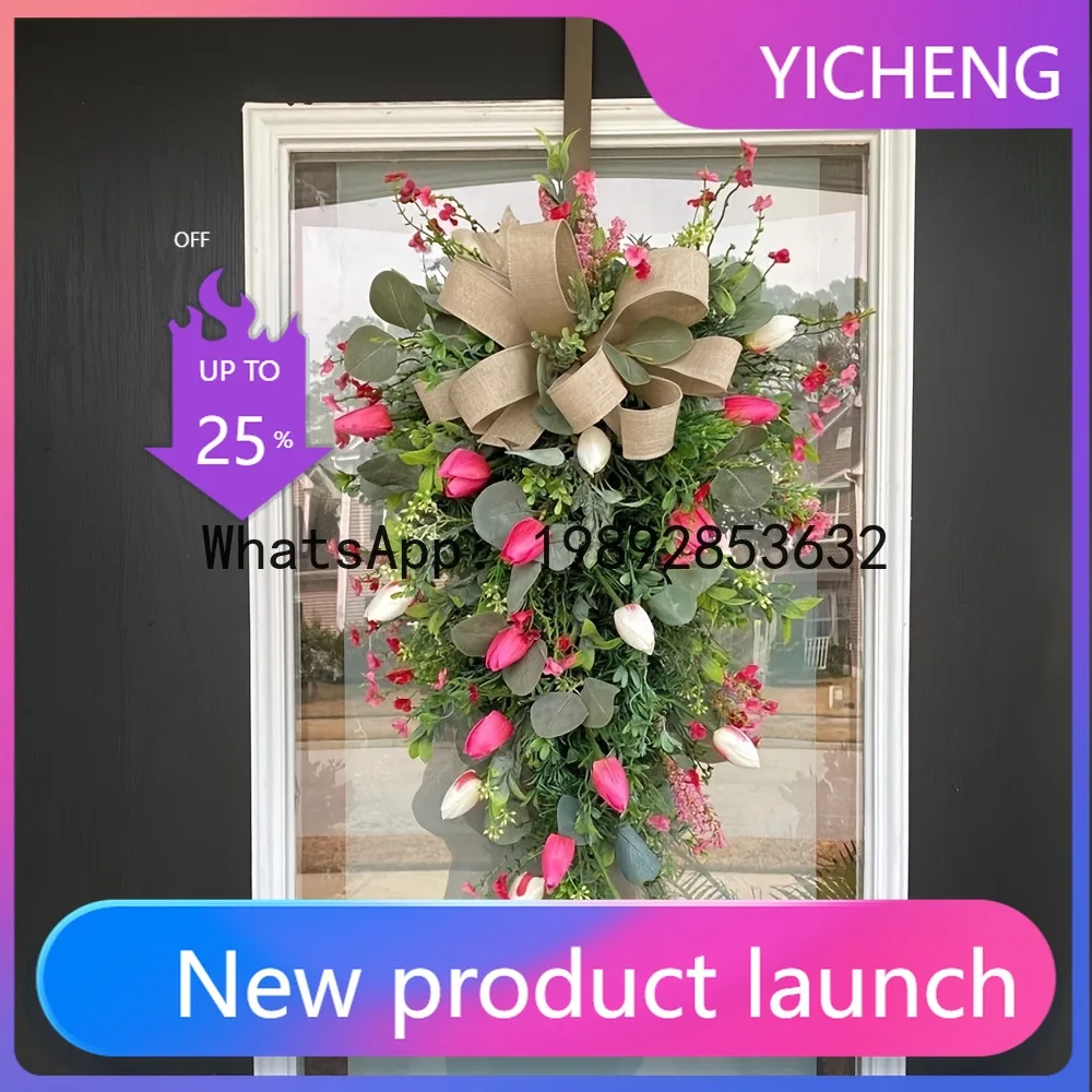 

ZZ new spring tulip hanging upside down spring dirt garden decoration door hanging spot