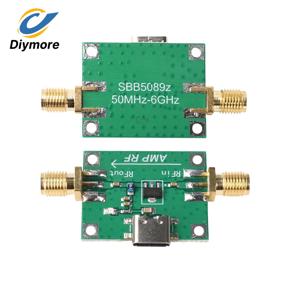 RF Module 5MHz-6GHz 20dB Gain SBB5089 RF Power Amplifier P1dB High Output Power for RF Testing Scenarios Wireless Communication