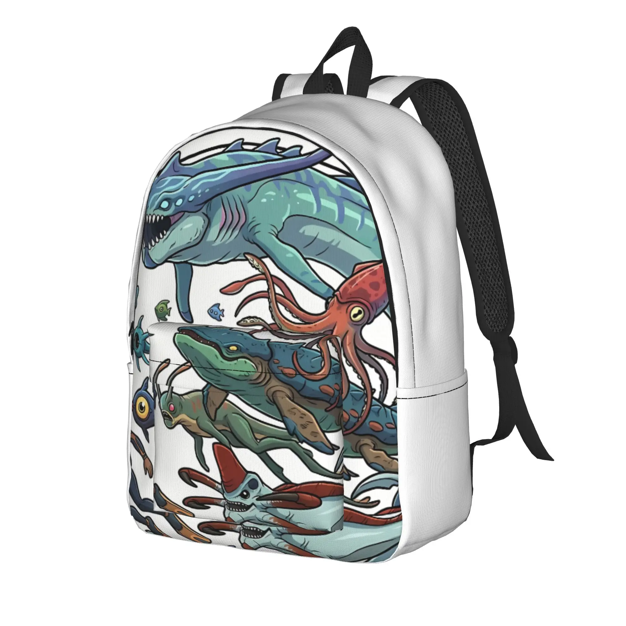 Back to School Season Fantasy Deep Sea Creature  Schoolbag Subnautica Male Lady Light Backpack