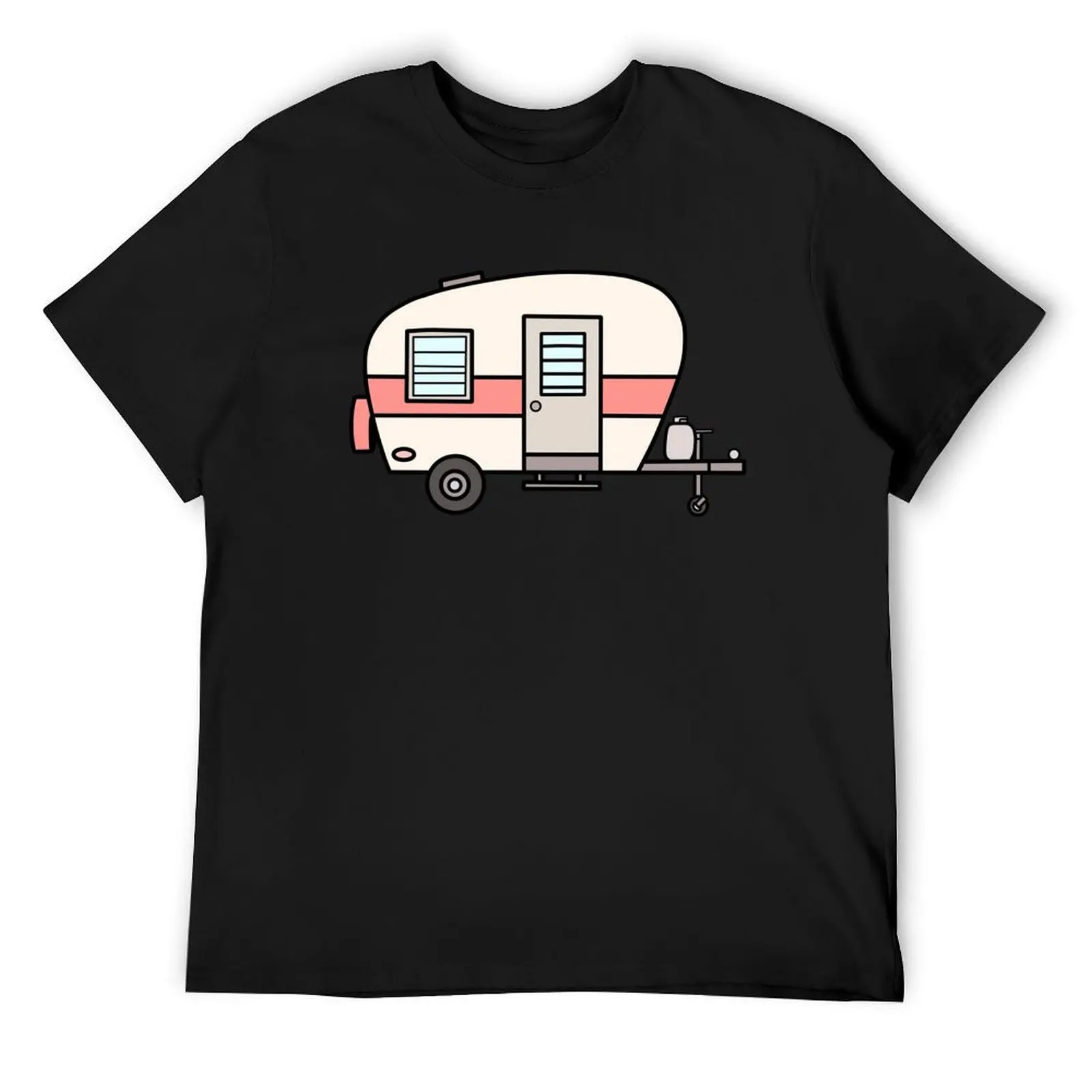 

red striped camper T-Shirt anime shirt graphic tee shirt plus size tops new gifts and t-shirts mens t shirts casual stylish