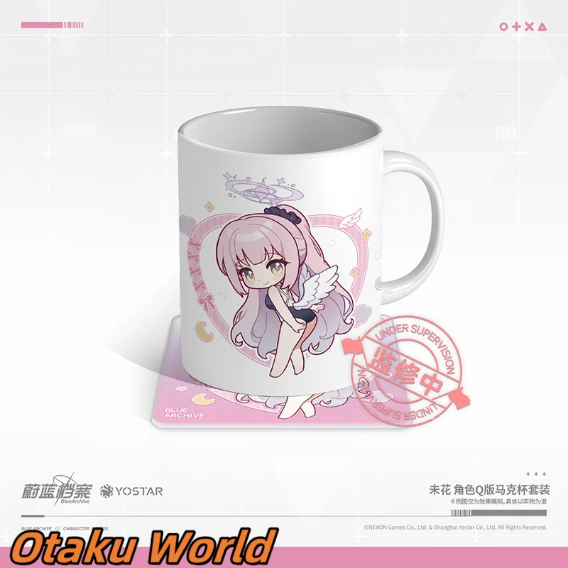 

In stock Mika cup Mug set Original Merch Blue Archive Mika Cosplay costume Anime Game Cartoon Cup Cute ACGN Halloween Gift