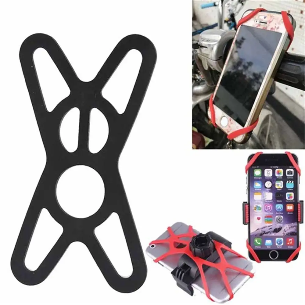 Silicone Universal Bicycle Bike Motorcycle Handlebar Mount Bandage Mount Holder Support