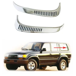 Chrome Car Accessories Plated Side Wind Hole Cover Paste Style For Toyota Land Cruiser LC80 FJ80 4500 1990 1991 1992 1993 - 1998