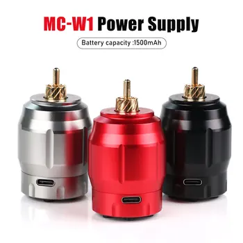 New Mini Wireless Tattoo Power Supply 1500mAh LED Display Portable Rechargeable Batterry for Tattoo Machine Pen RCA Interface